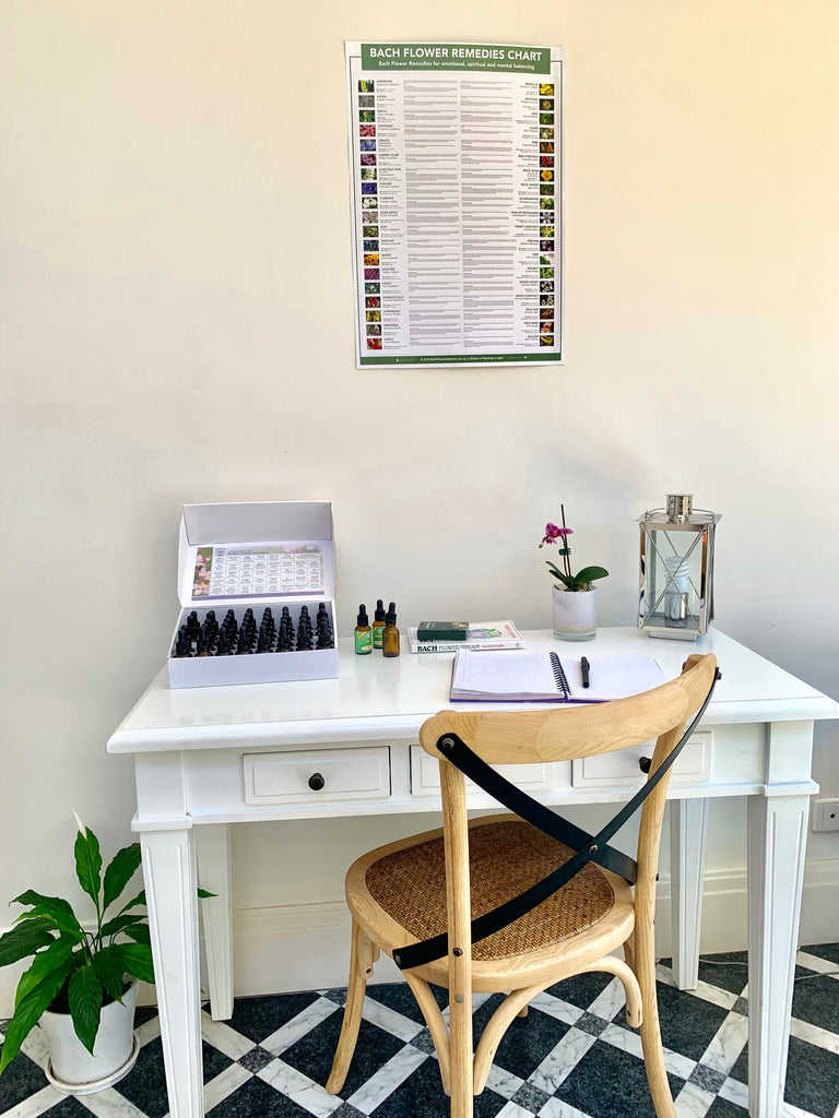 Bach Flower Remedies Diagnostic Chart A2 Poster Basking In Light